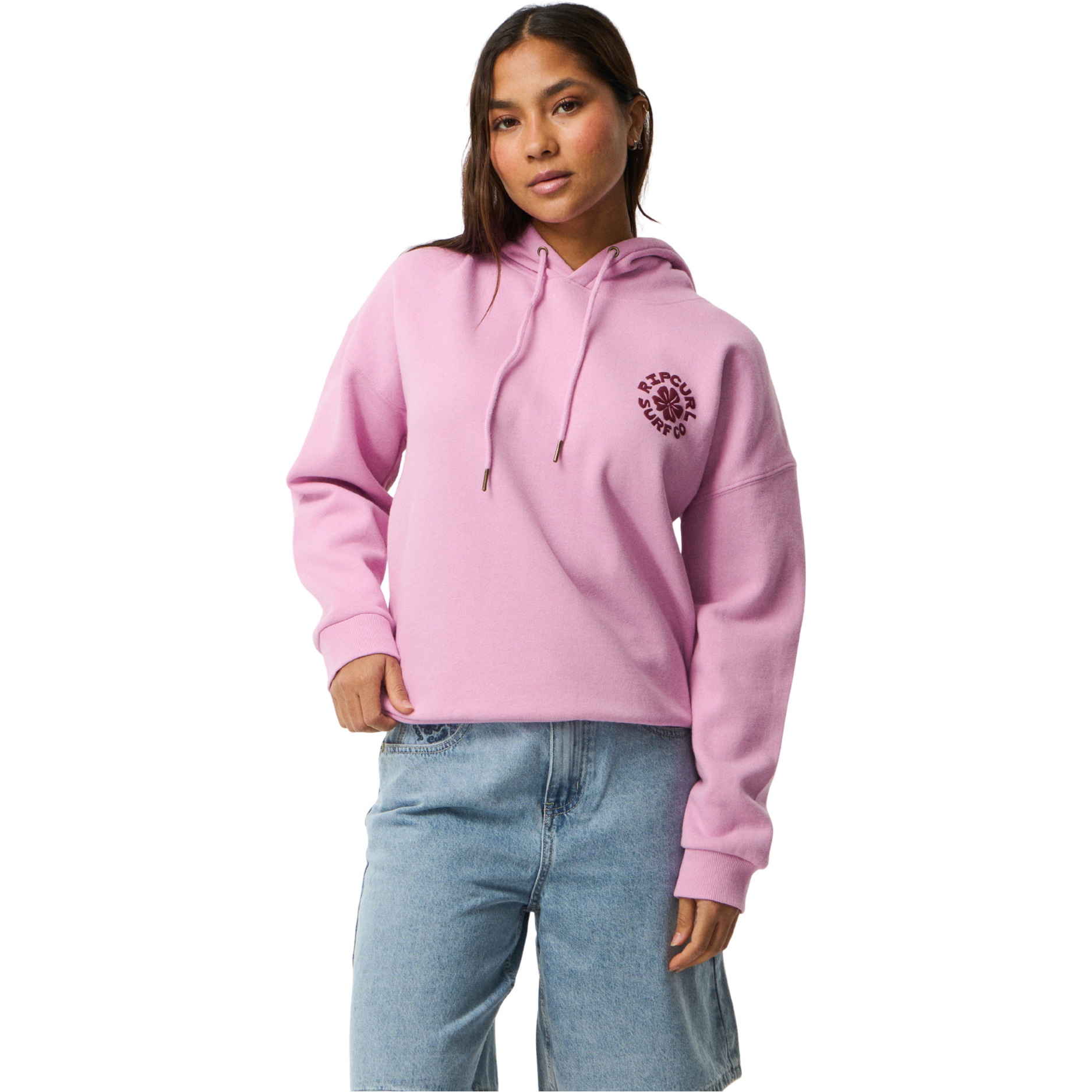 2026 Rip Curl Dames Feestgolf Logo Hoodie 0EBWFL - Lilac